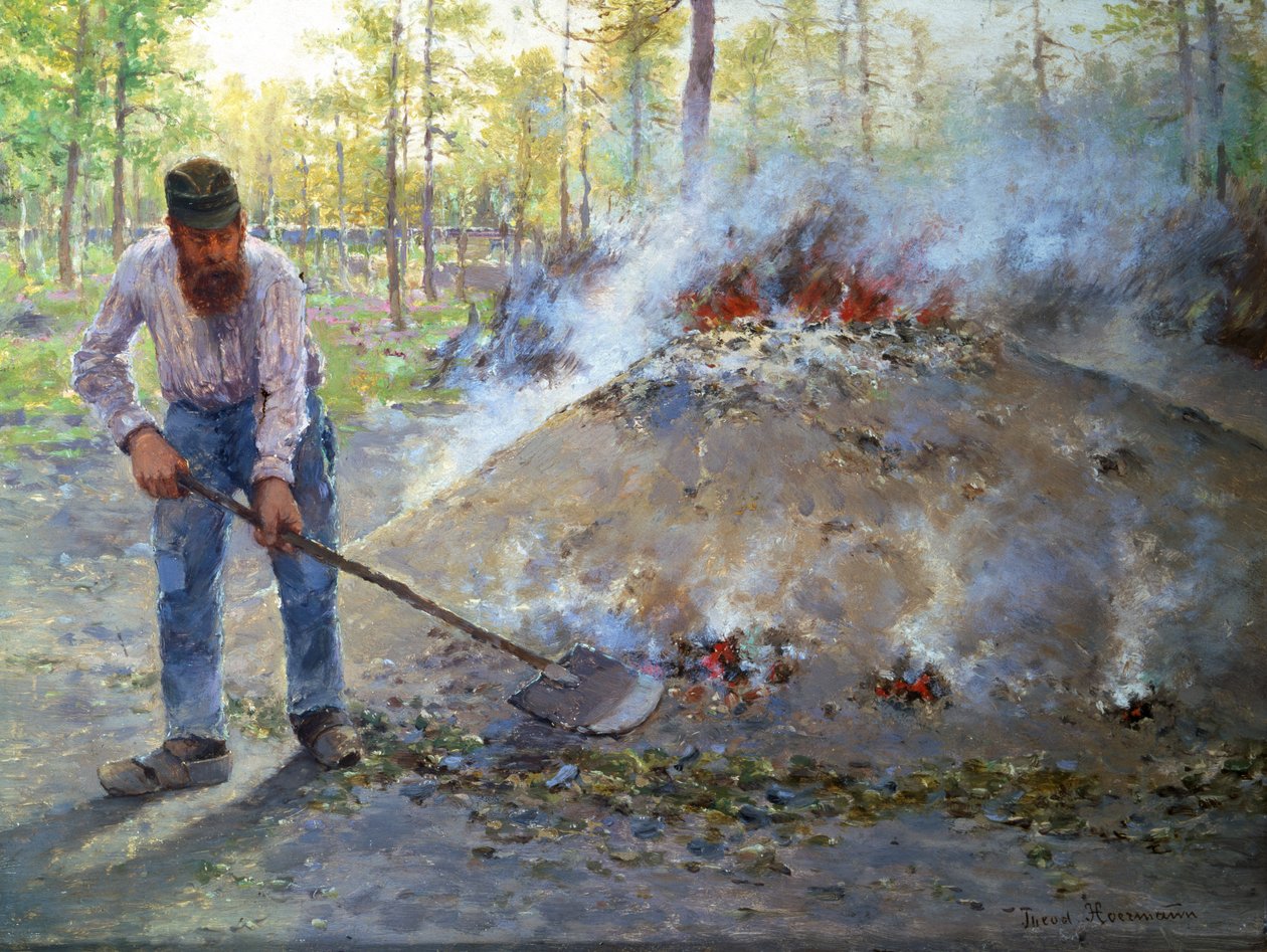I skogen i Fontainebleau, ca 1890 av Theodor von Hormann