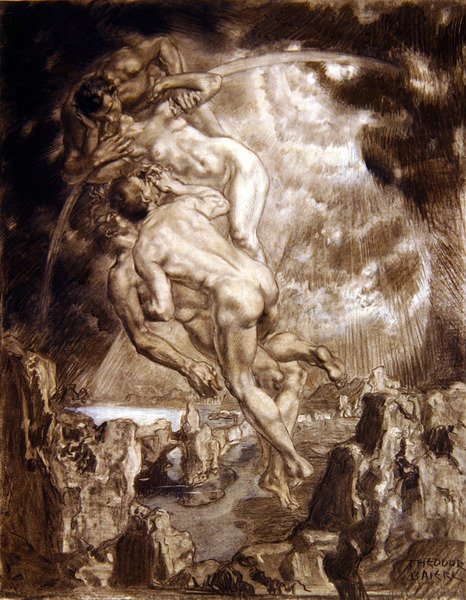 Vid den sista domen (penna på papper) av Theodor Baierl