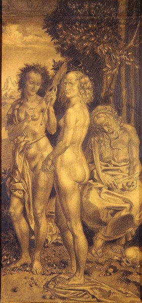 The Three Ages of Life- höger panel av Theodor Baierl