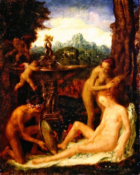 Venus på hennes toalett av Theodor Baierl
