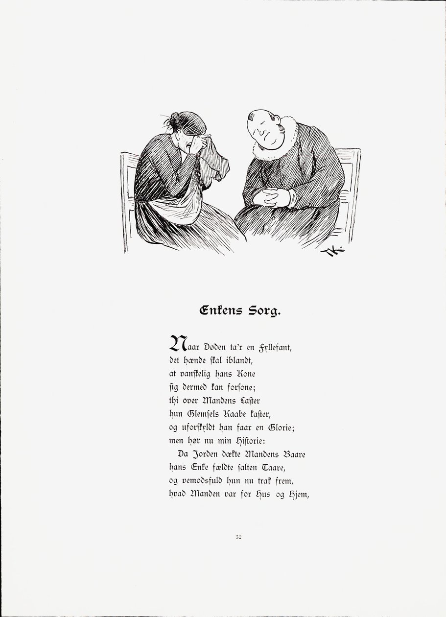 Illustration hämtad från boken Berättelser av Munthe, Peter och utgiven av Dybwad (nr, 1896) av Theodor Kittelsen