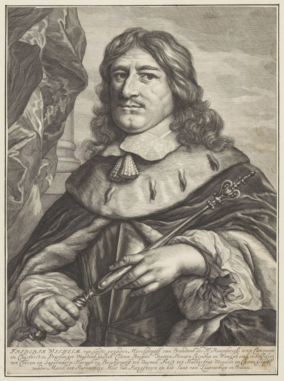 Porträtt av Fredrik Vilhelm av Brandenburg av Theodor Matham