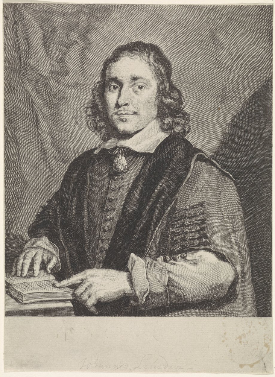Porträtt av Johannes Leusden av Theodor Matham