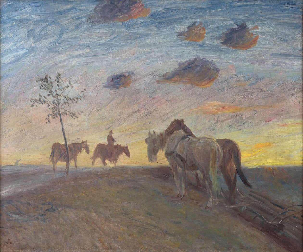 Kvällslandskap av Theodor Philipsen