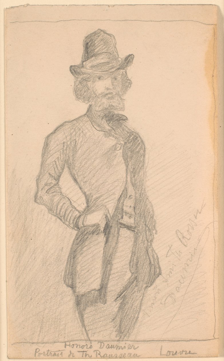 Kopia av H. Daumiers målning av Th. Rousseau i Louvren av Theodor Philipsen