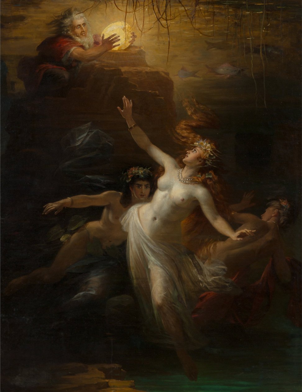 Rhens guld Das Rheingold, 1875. av Theodor Pixis