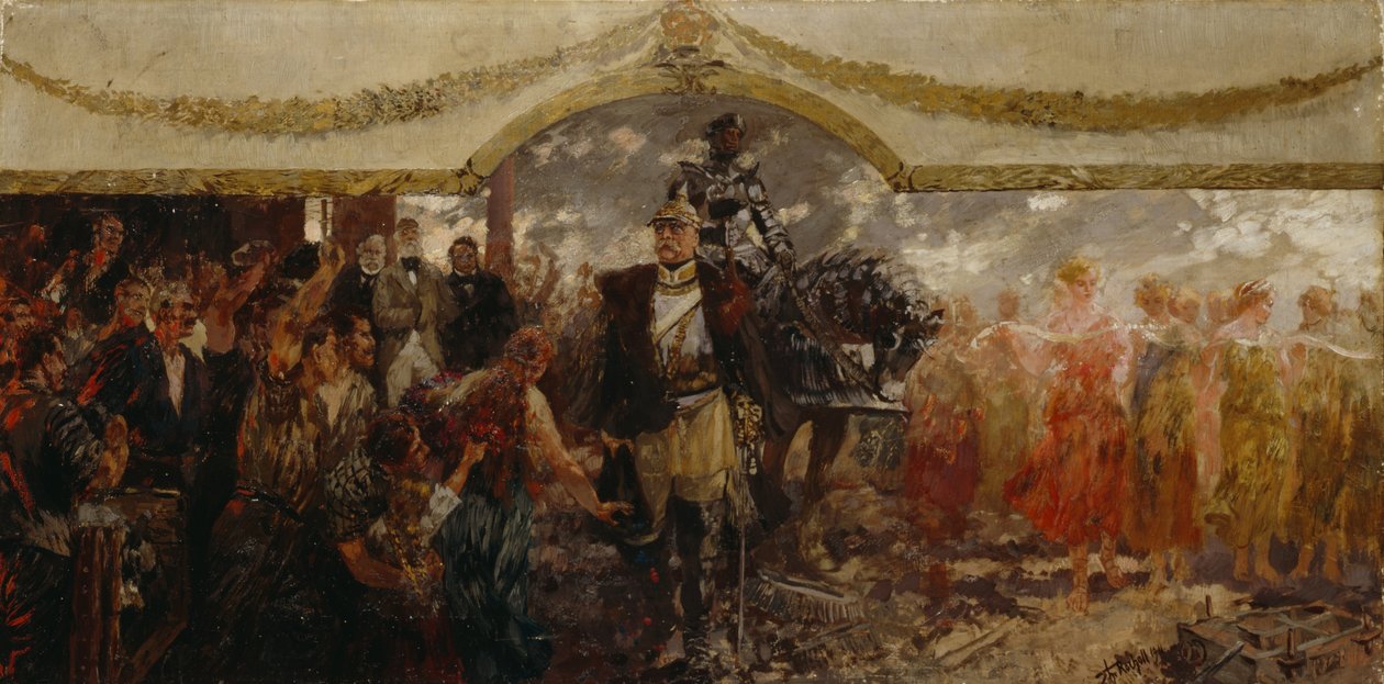 Folket hyllar Bismarck, 1911 av Theodor Rocholl