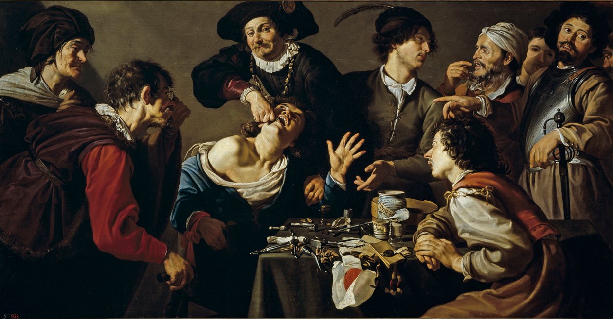 Le charlatan - Kvackalsalveren av Theodore Rombouts (1597-1637) av Theodor Rombouts