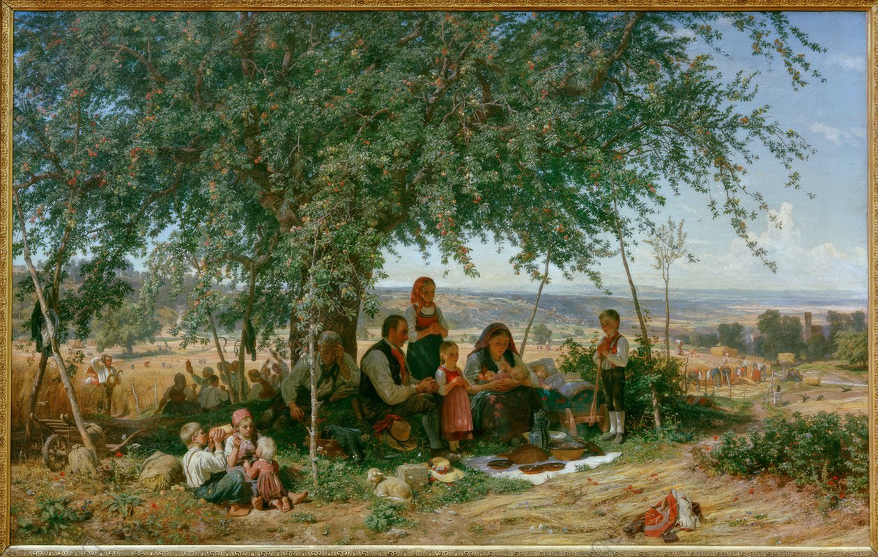 Middagsbön vid skörden av Theodor Schütz