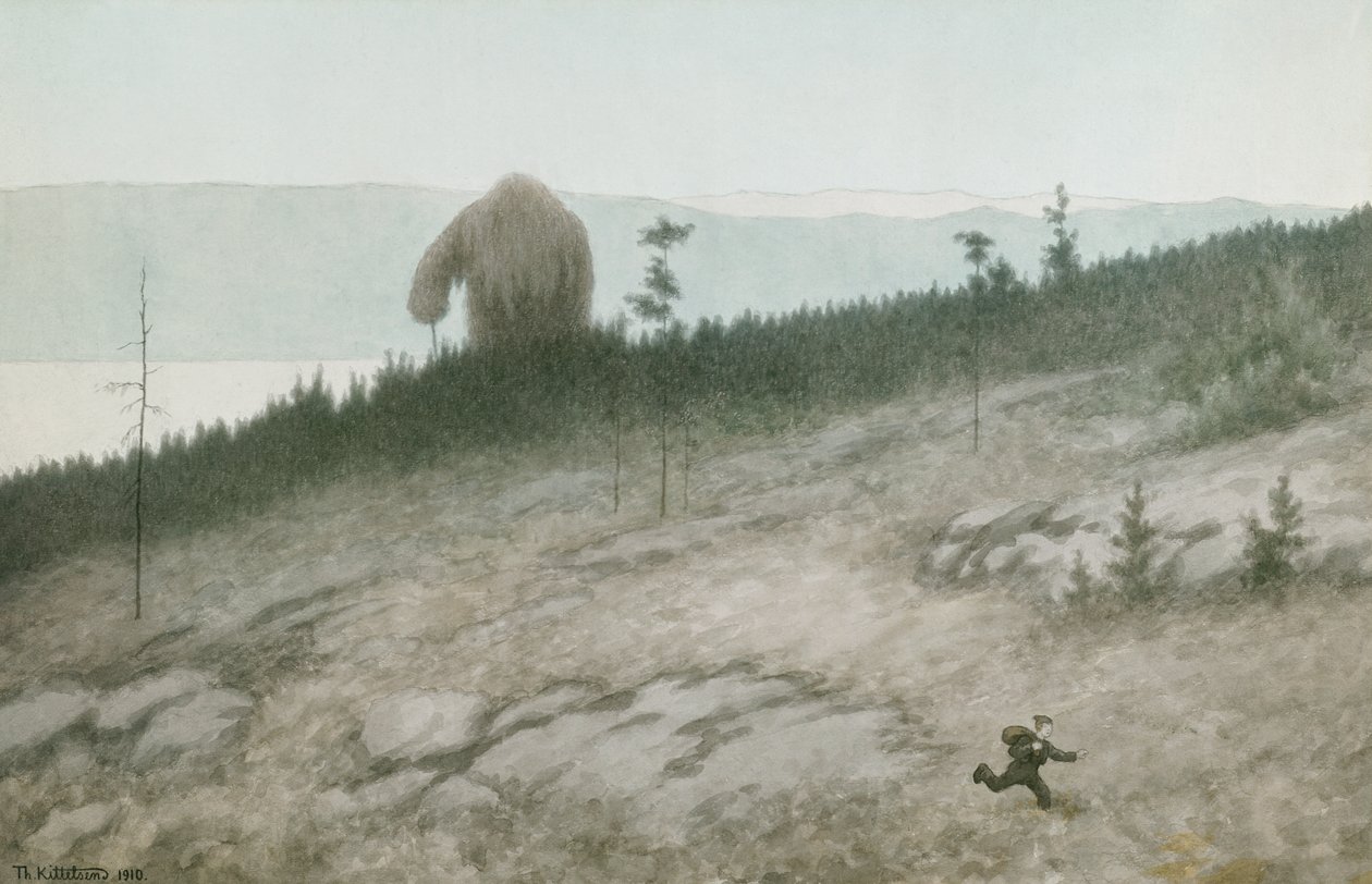 Askkillen och trollet av Theodor Kittelsen