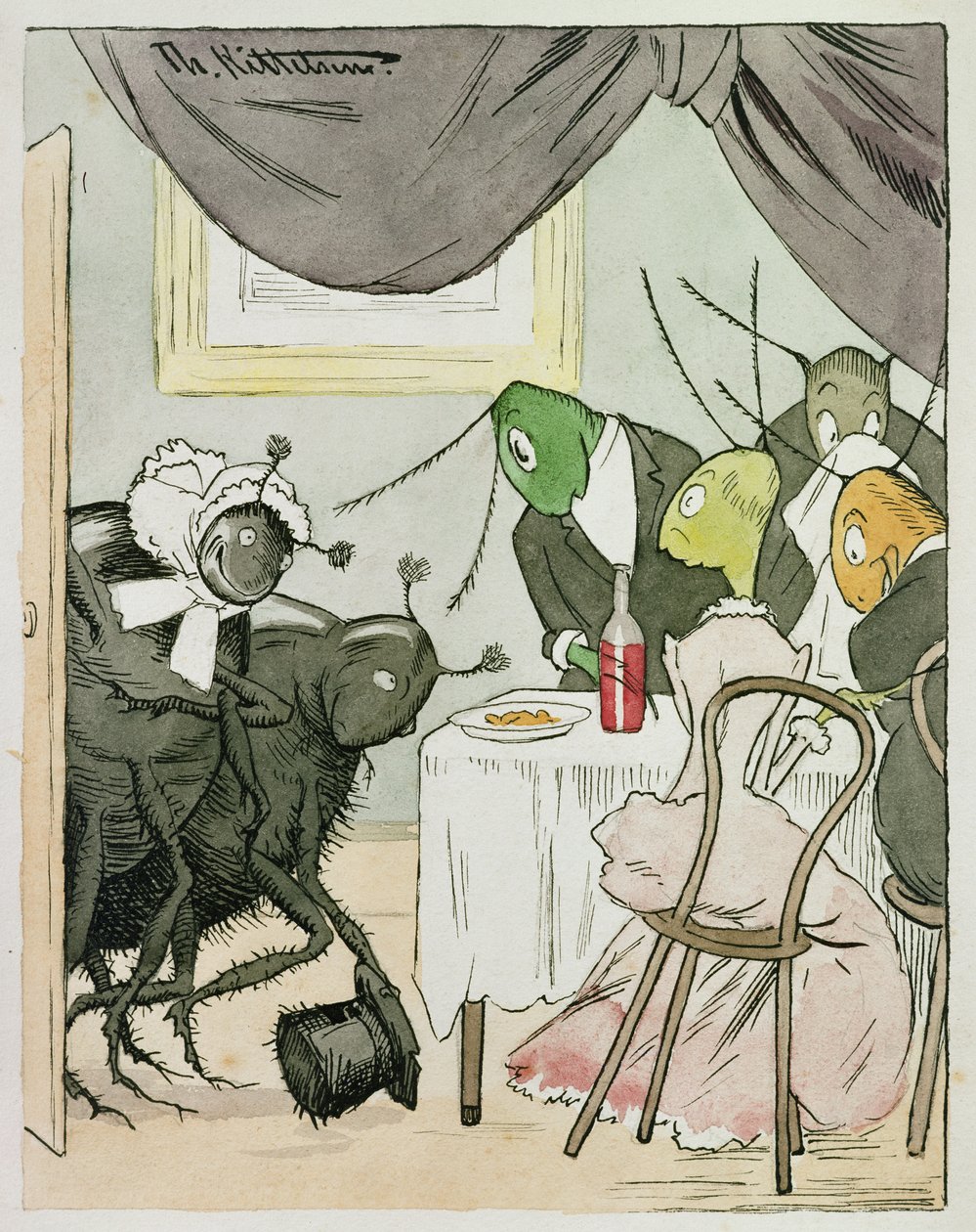 Pinsamma familjerelationer av Theodor Kittelsen