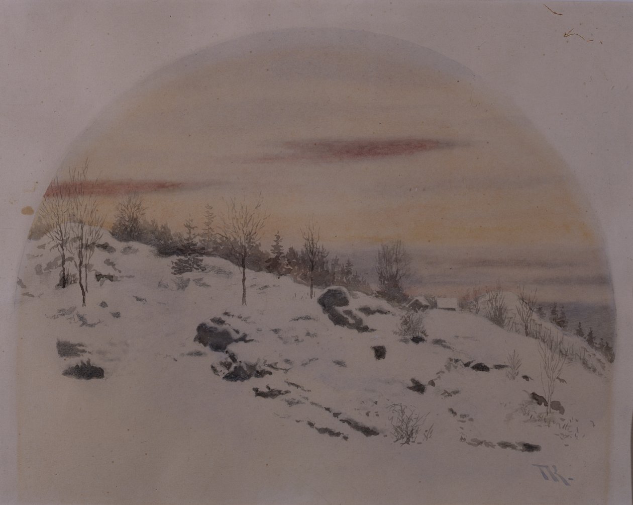 februari av Theodor Kittelsen