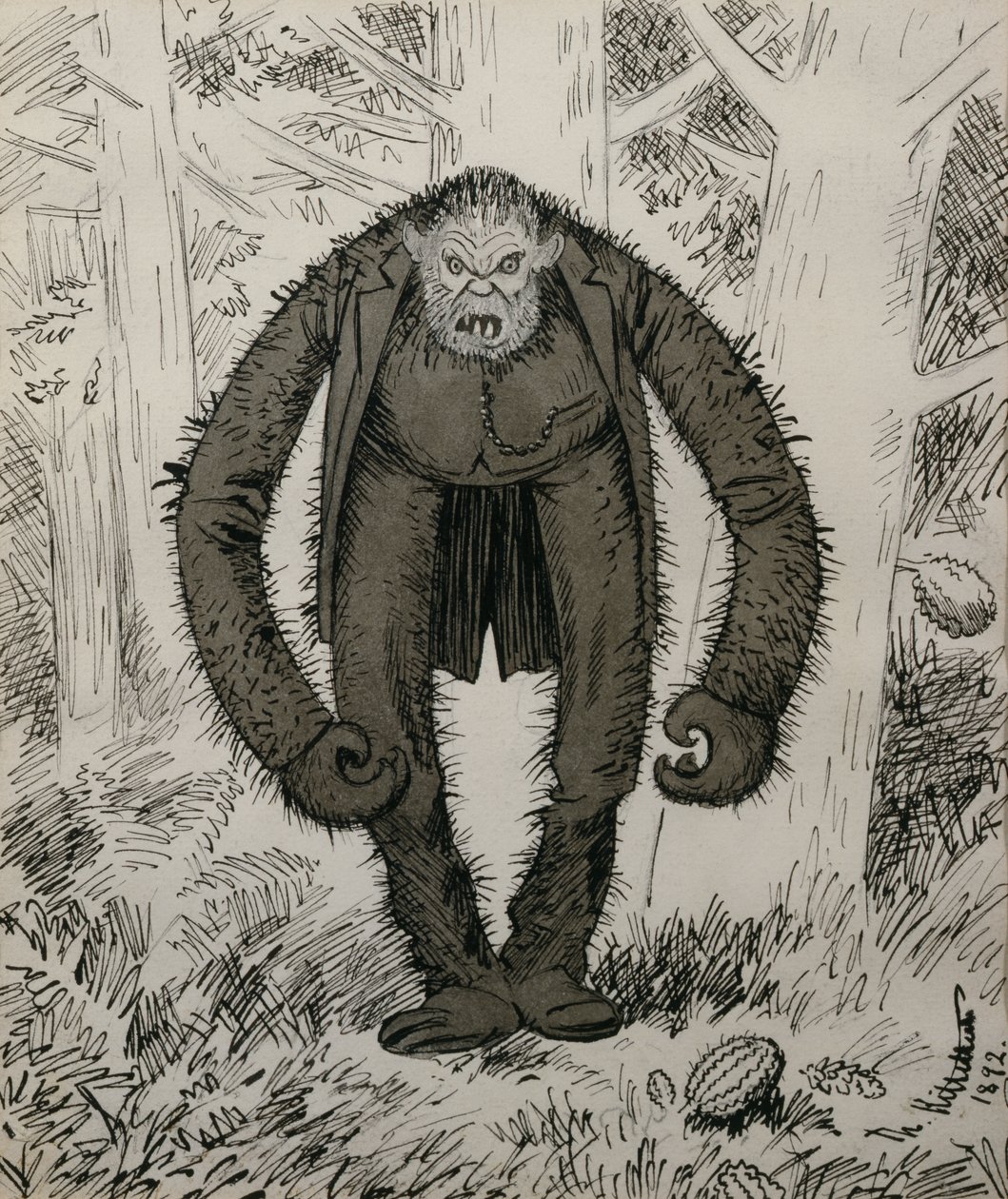Naturen sov, när han skapades av Theodor Kittelsen