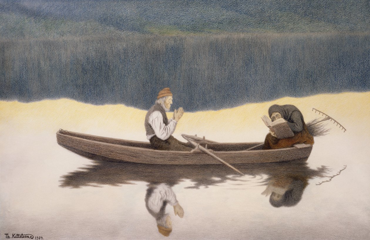 Över sjön och floden av Theodor Kittelsen