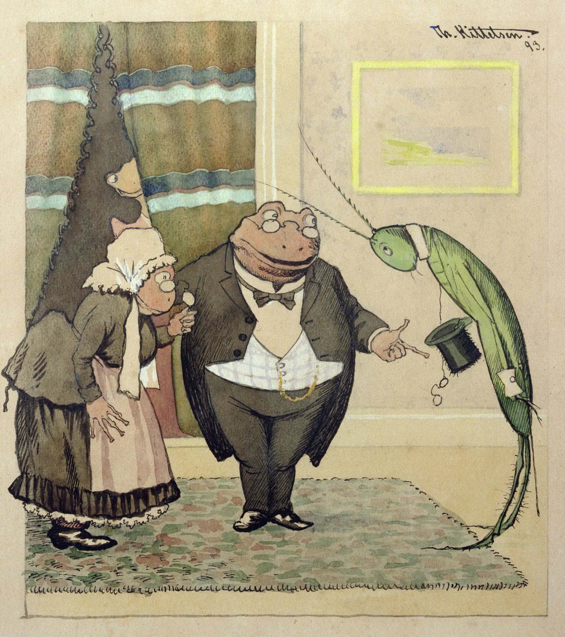 Den unge herr Green gör ett besök av Theodor Kittelsen