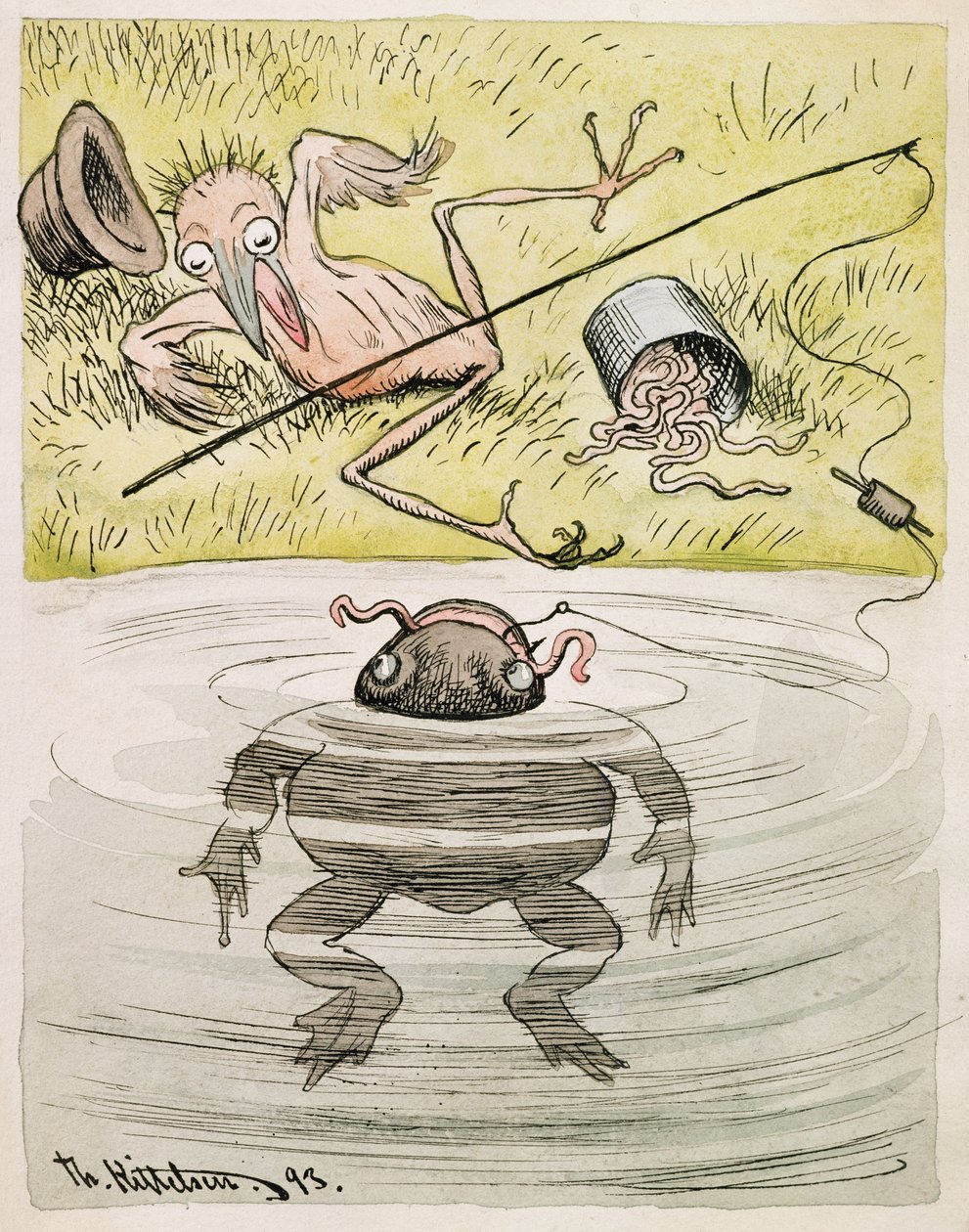 Himlen ska vara mitt vittne om att jag inte visste att det var du som bet min krok av Theodor Kittelsen