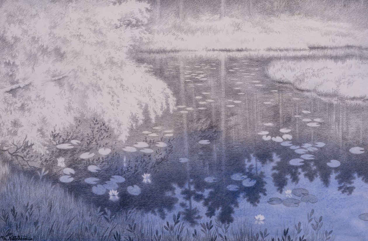 Det ligger en damm i Svartebudale av Theodor Kittelsen