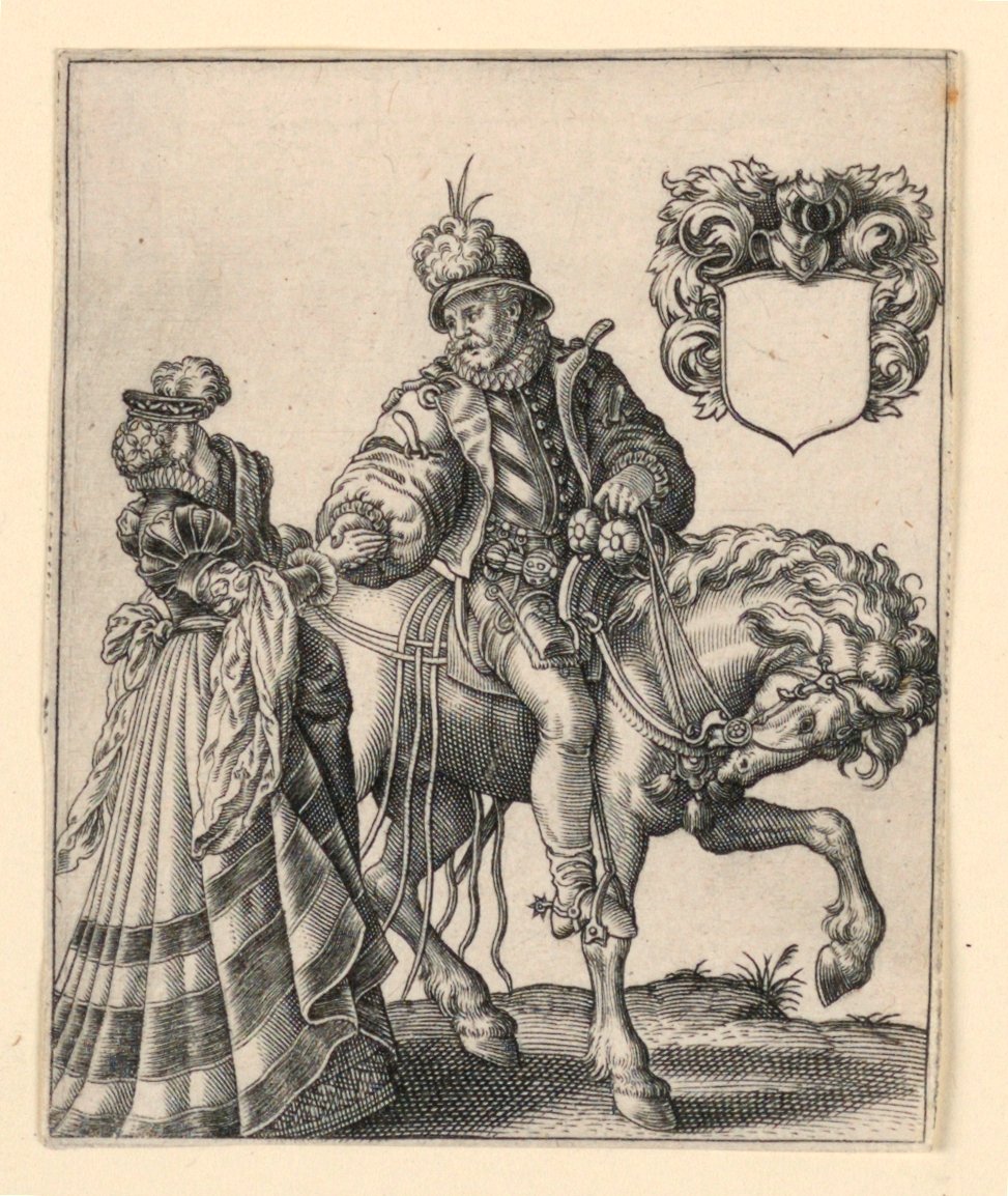 Noble och Lady av Theodor de Bry