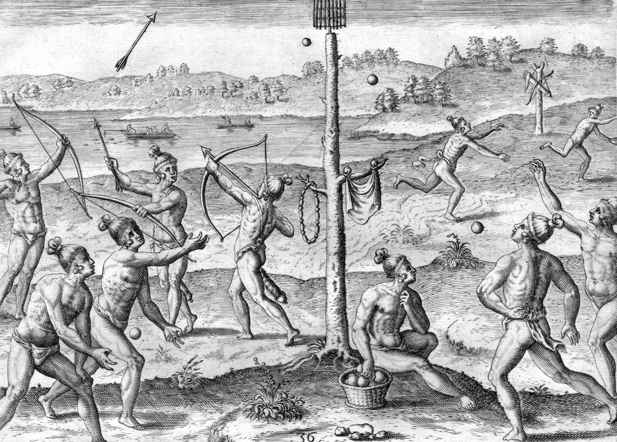 Stammen Timucua-indianerna av Theodor de Bry