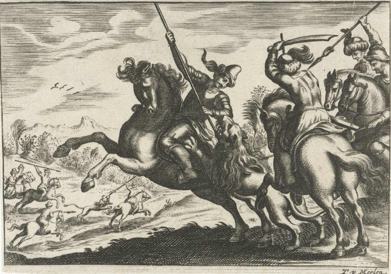 lejonjakt av Theodor van Merlen (II)
