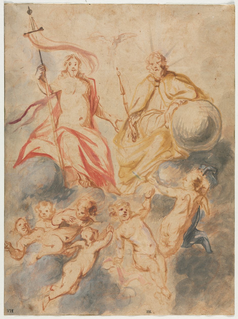 heliga treenigheten av Theodor van Thulden