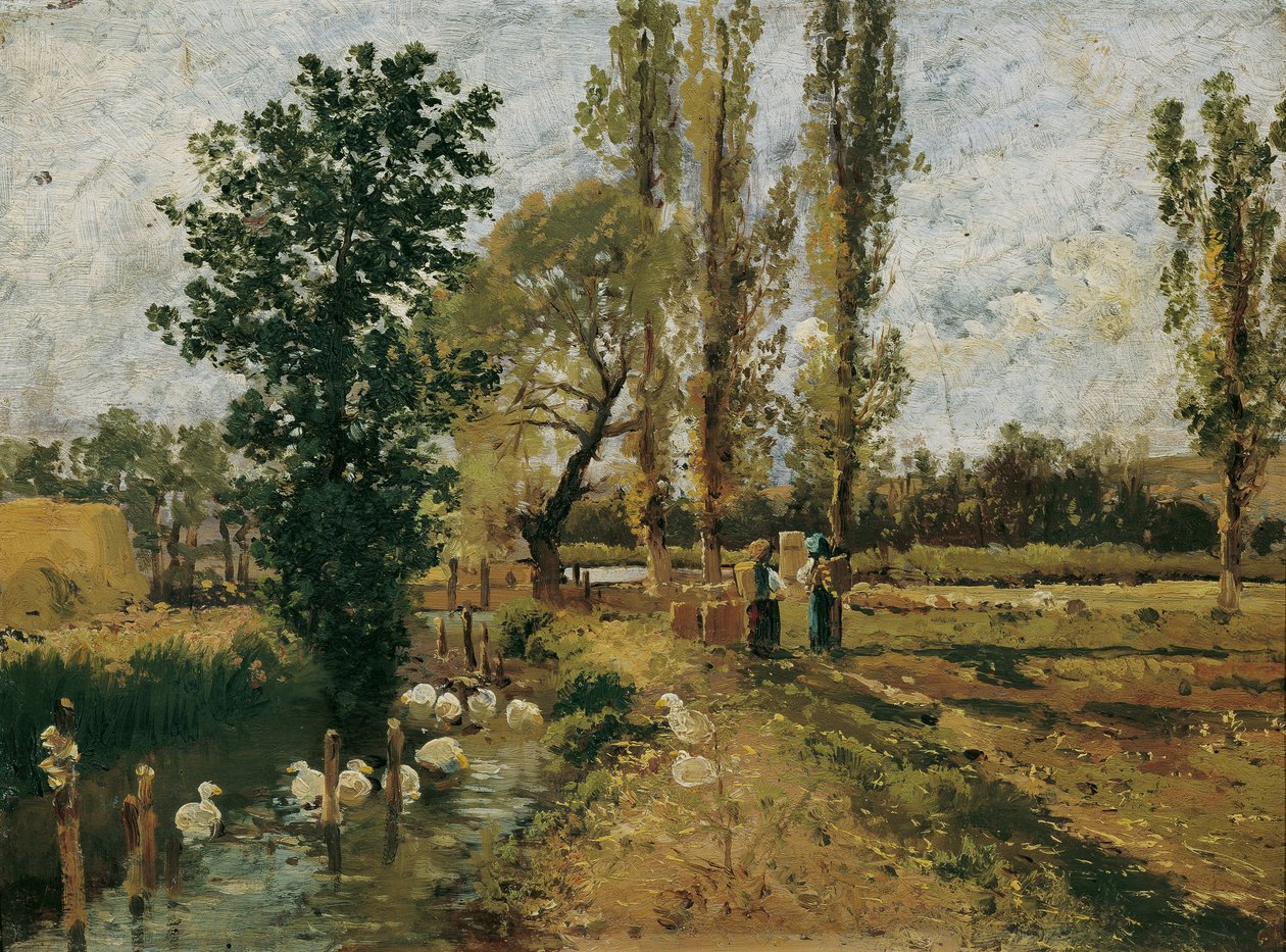 bäcklandskap av Theodor von Hormann