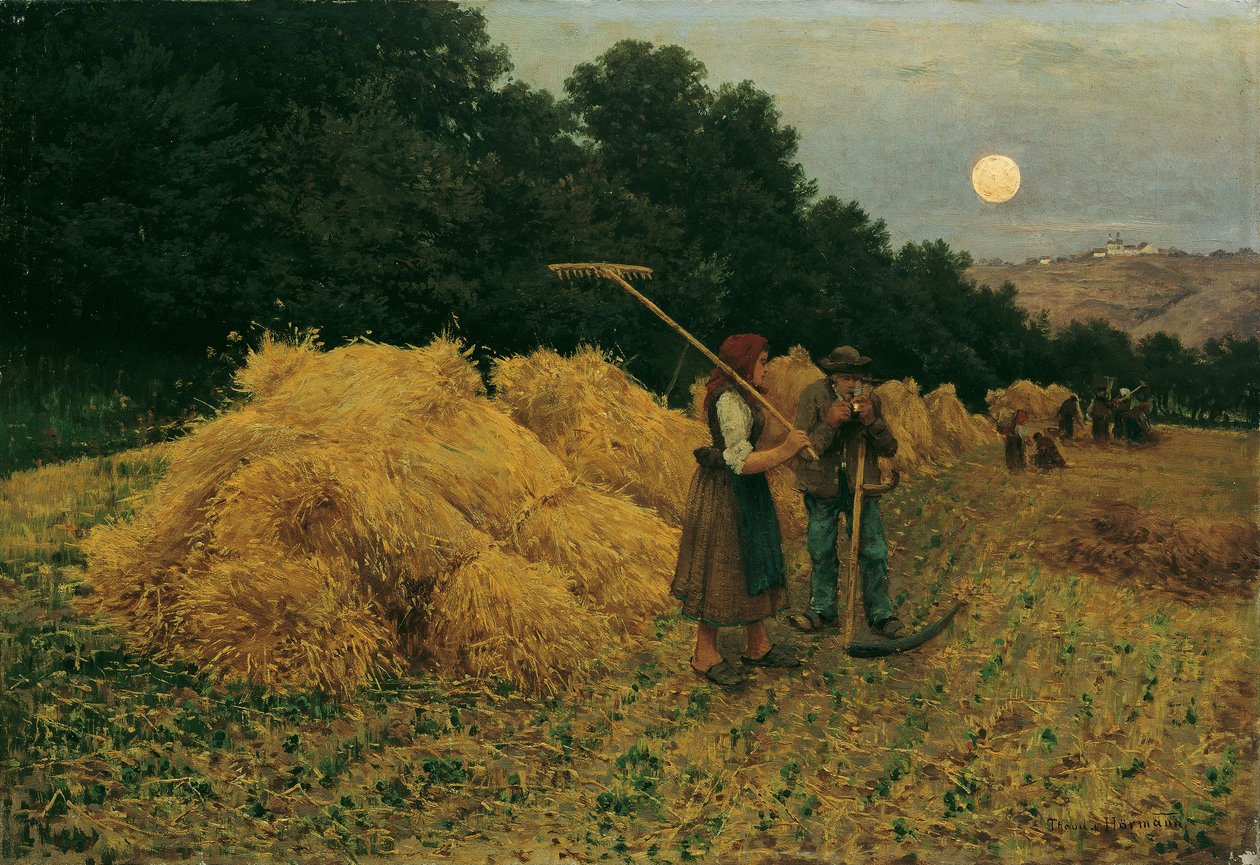 Månstöd efter skörd i av Theodor von Hormann
