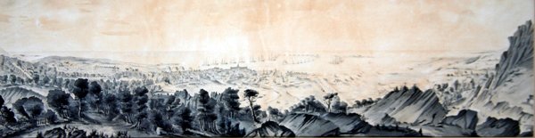 Utsikt från Roule Mountain, Cherbourg av Theodore Achille Dumoncel