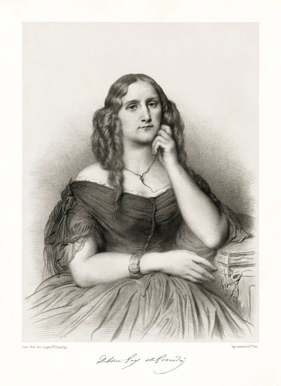 Delphine de Girardin, 1865-66 av Théodore Chassériau