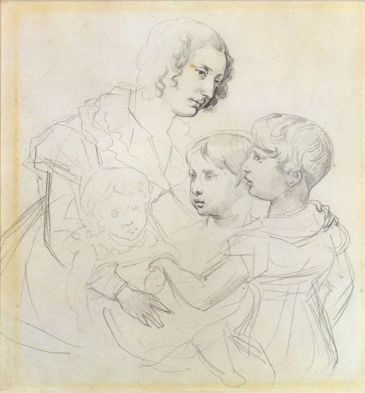 En mor och hennes barn av Theodore Gericault