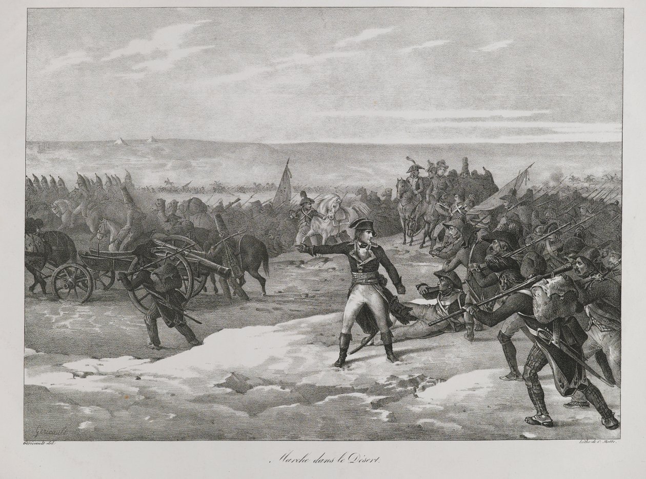 Mars i öknen, 1823 av Theodore Gericault