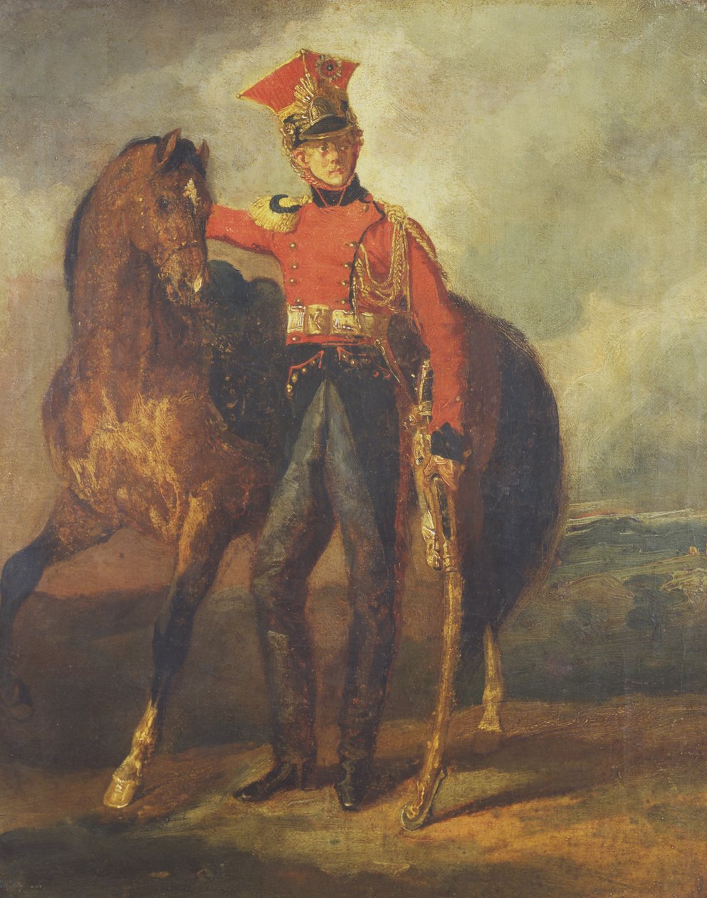 Röd Lancer från det kejserliga gardet av Theodore Gericault