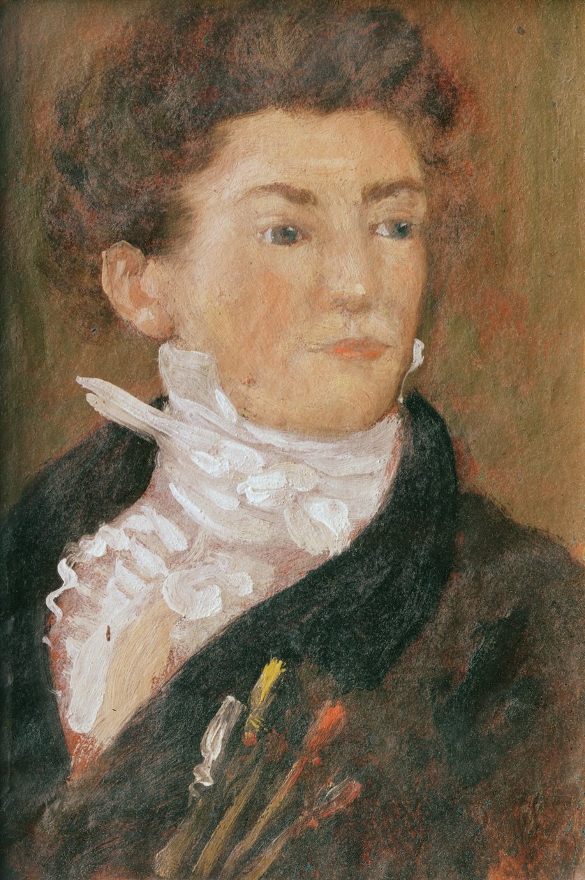 Självporträtt med penslar vid 18 års ålder av Theodore Gericault