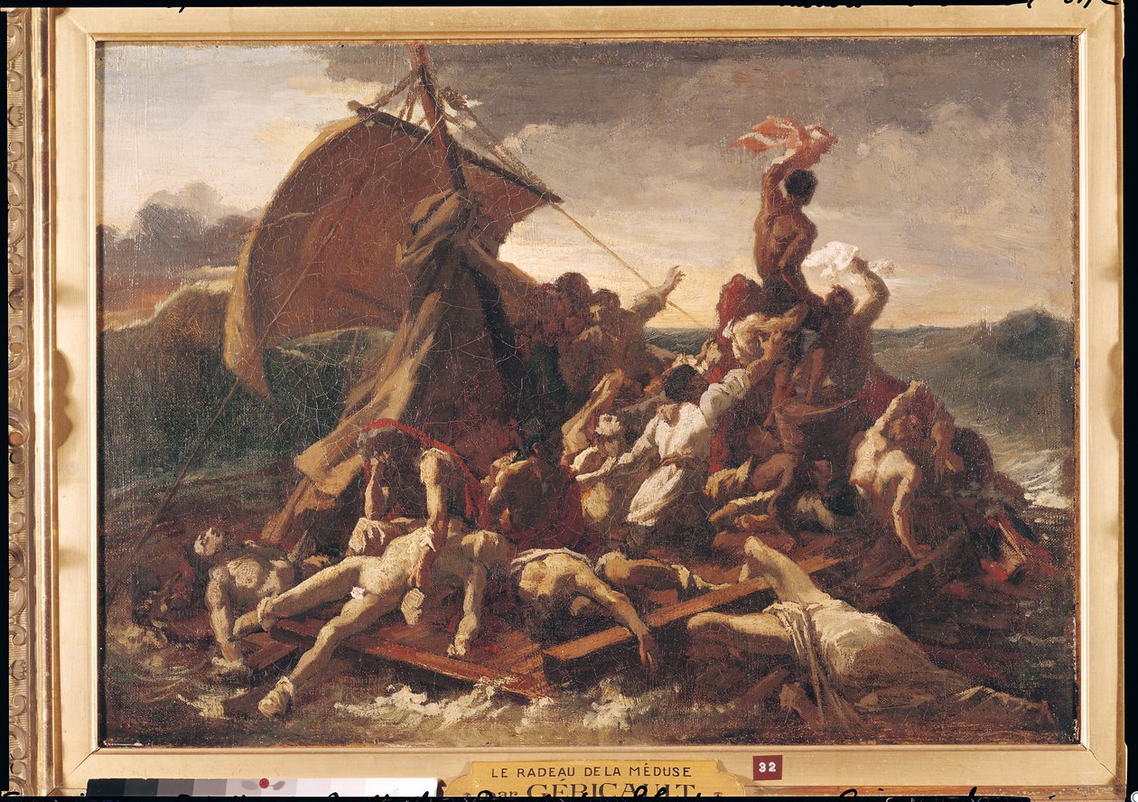 Studie för The Raft of the Medusa, 1819 av Theodore Gericault