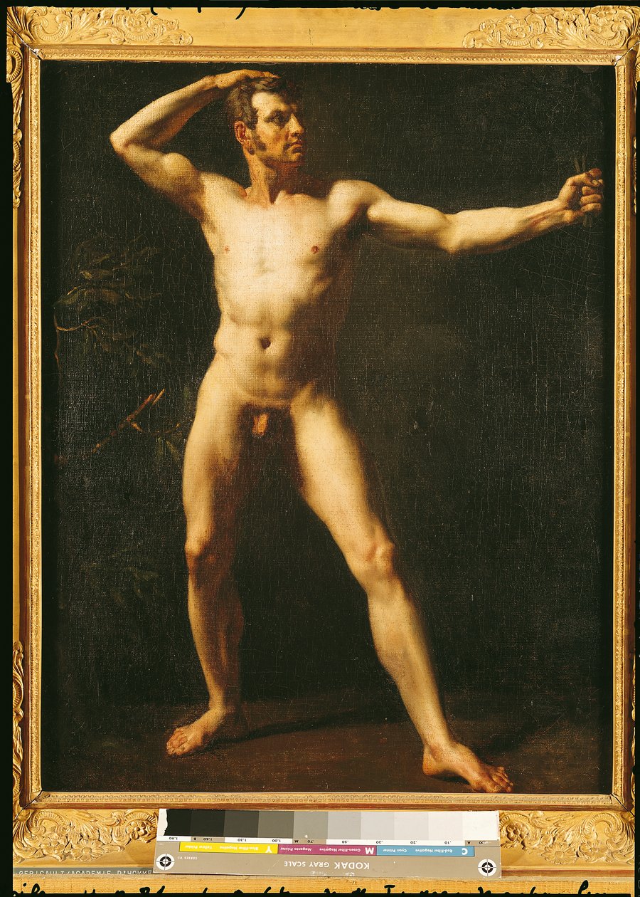 Studie av en människa av Theodore Gericault