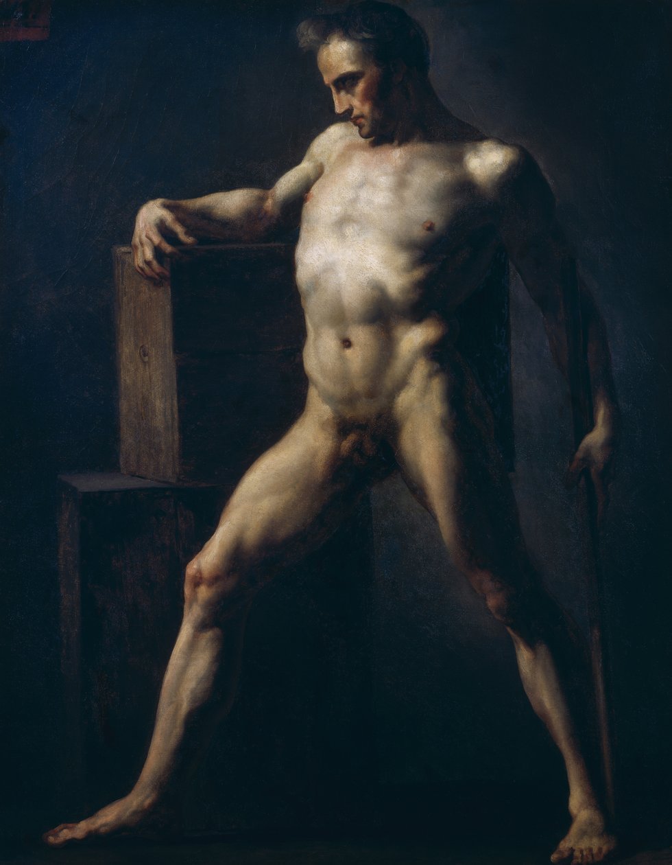 Studie av en man, c.1808-12 av Theodore Gericault