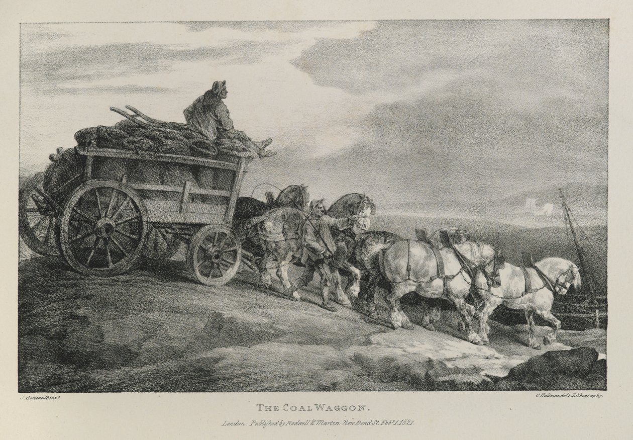 Kolvagnen, 1821 av Theodore Gericault