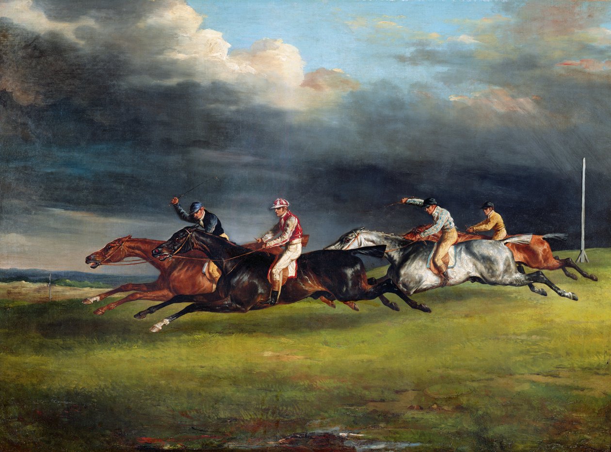 Epsom Derby, 1821 sverige av Theodore Gericault