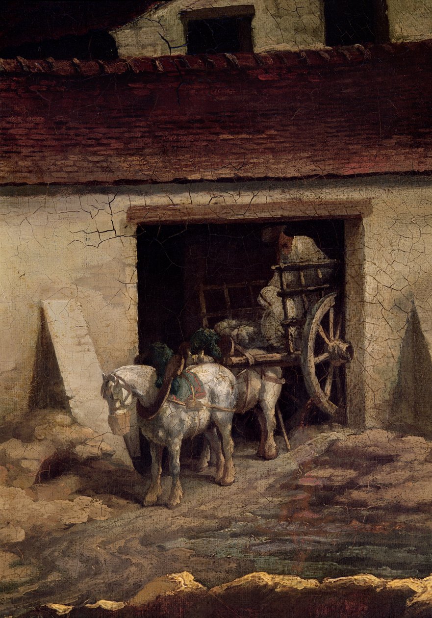 The Ugn at the Plaster Works (detalj) av Theodore Gericault