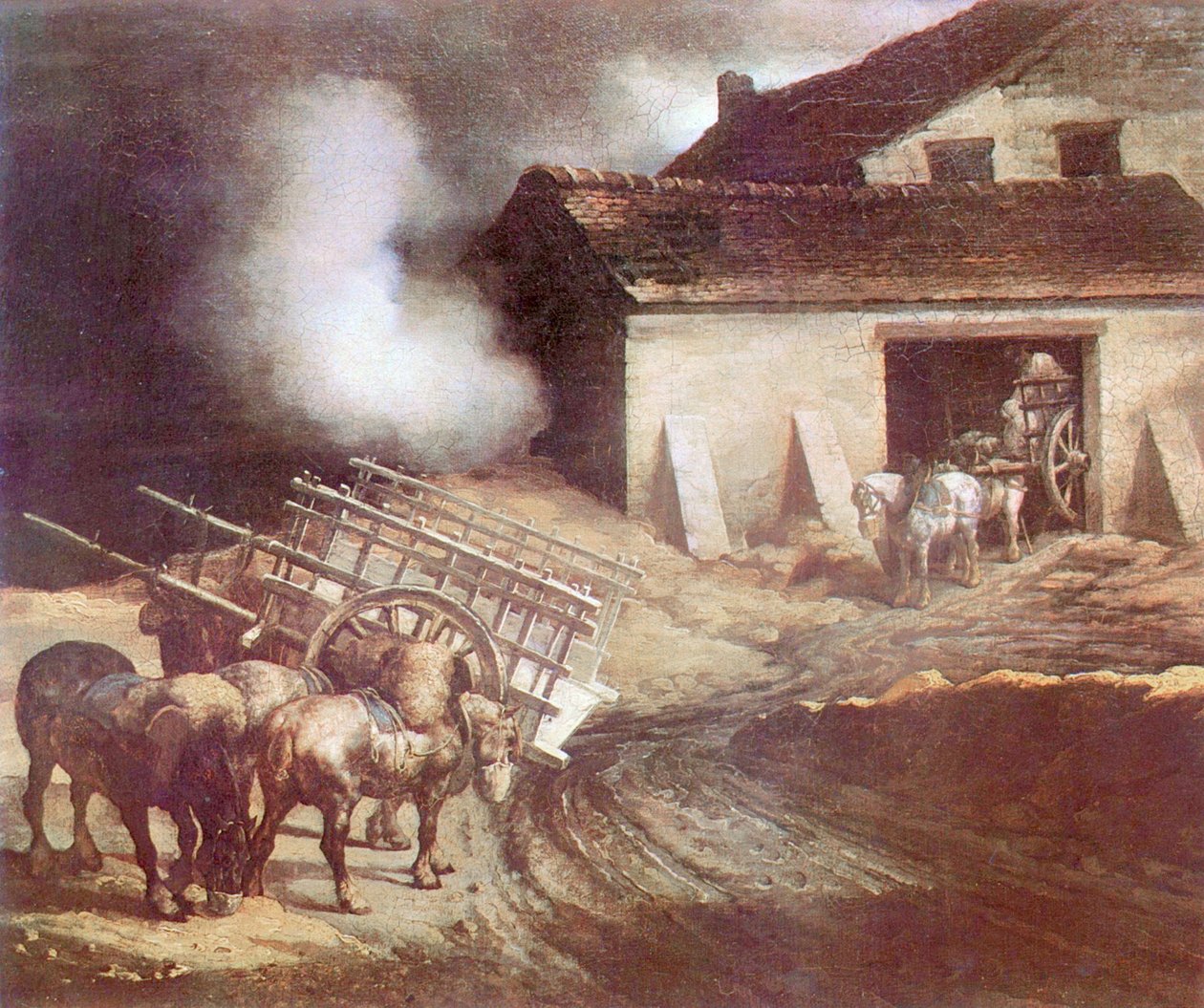 The Plaster Kiln av Theodore Gericault