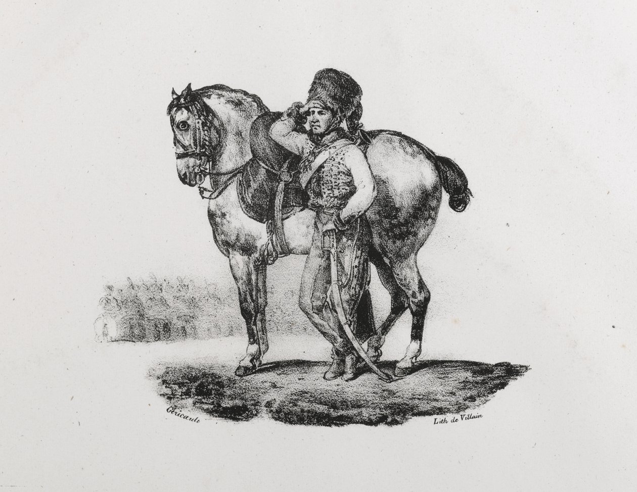 Husardernas trumpetare, 1823 av Theodore Gericault
