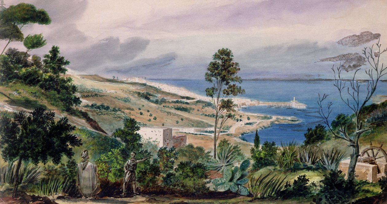 Allmän syn på Alger, ca 1835 av Theodore Leblanc