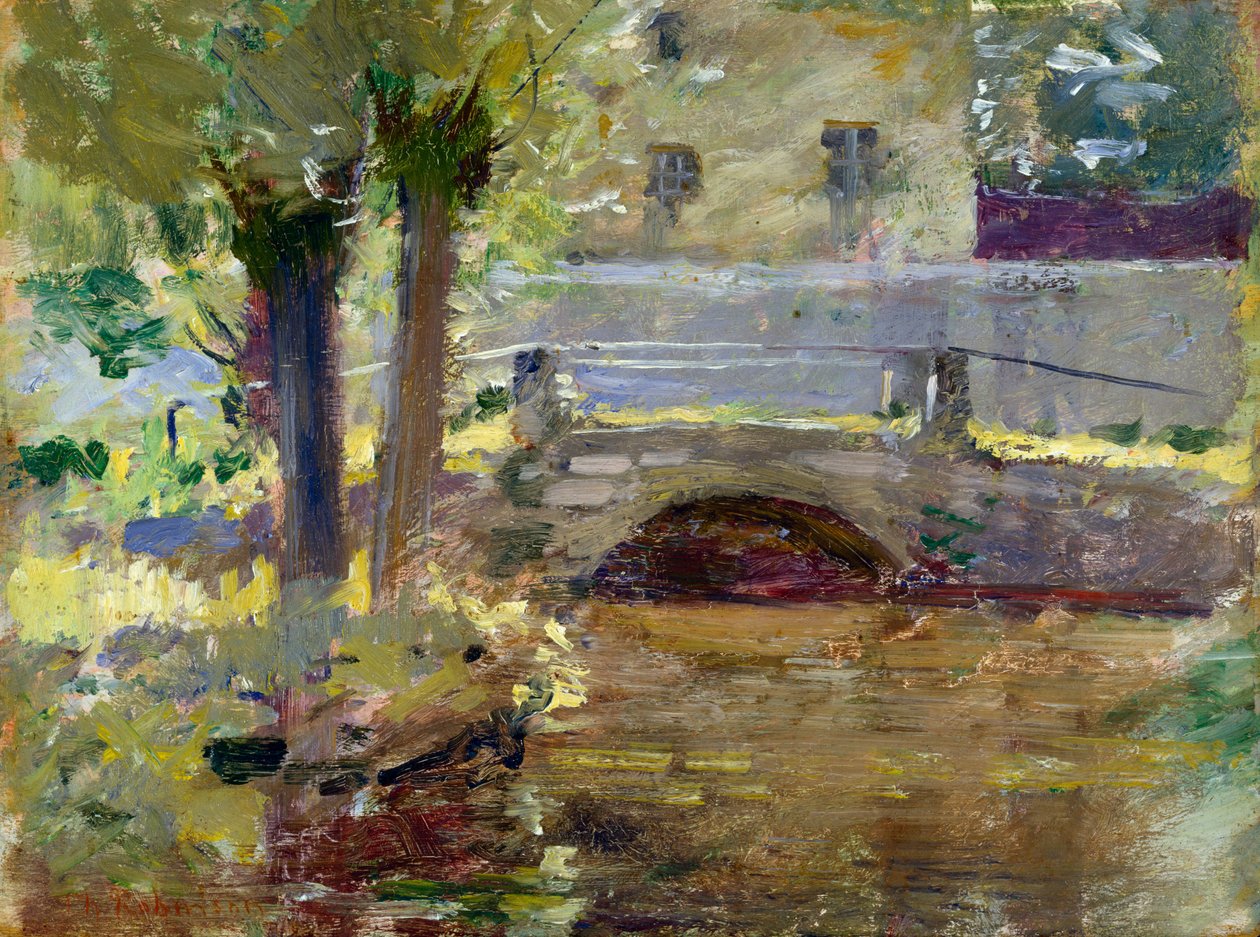 Bron i Giverny, 1891 av Theodore Robinson