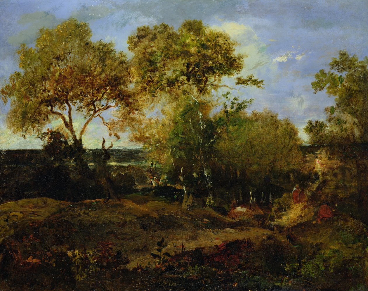 Slutet på hösten av Pierre Etienne Theodore Rousseau