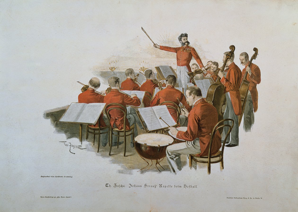 Johann Strauss Orchestra vid en hovbal av Theodore Zasche