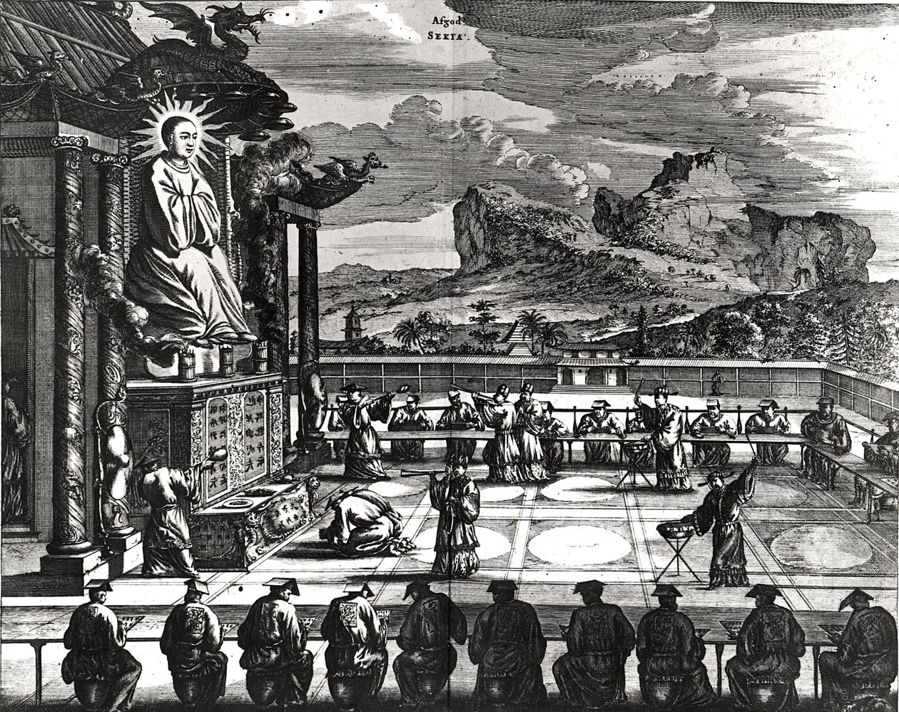 En buddhistisk ceremoni från 
