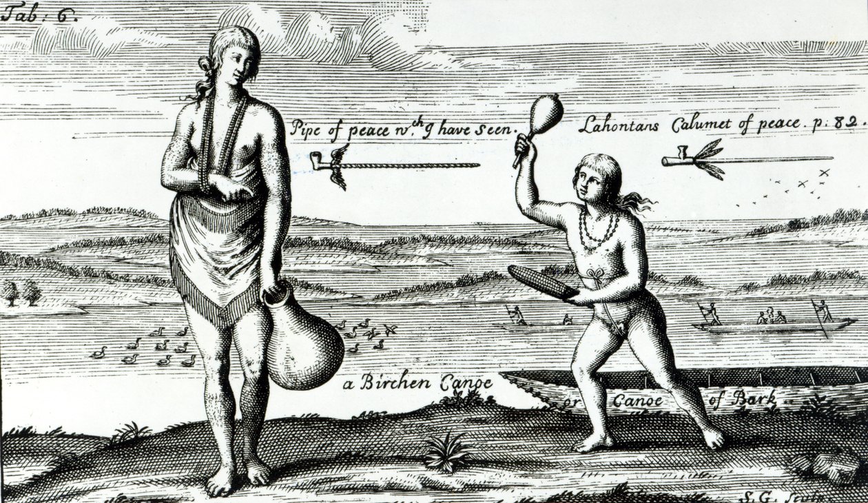 En overfrue af Pomeiock swed av Theodore de Bry