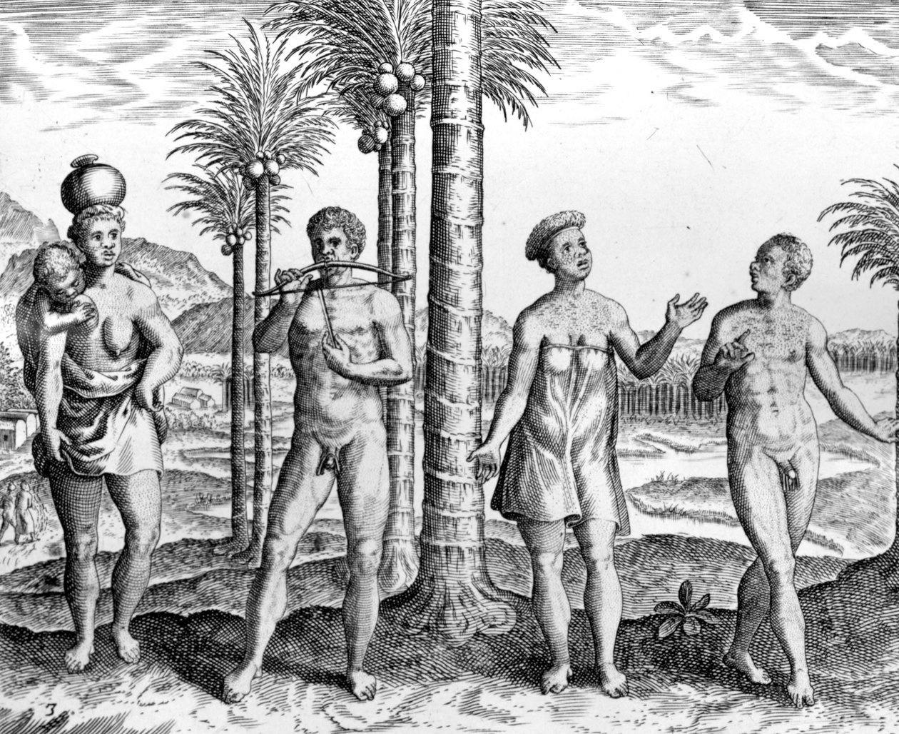 Caffre People, illustration från 