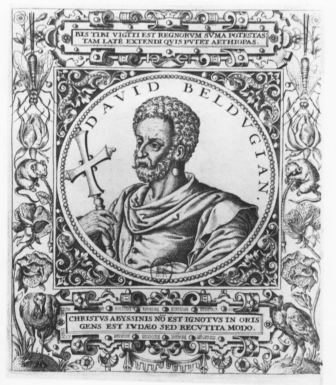 David Beldugian, kejsare av Abessinien av Theodore de Bry