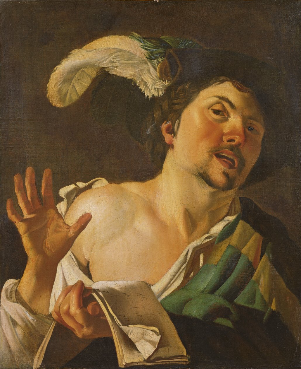 En sångare av Theodore van Baburen